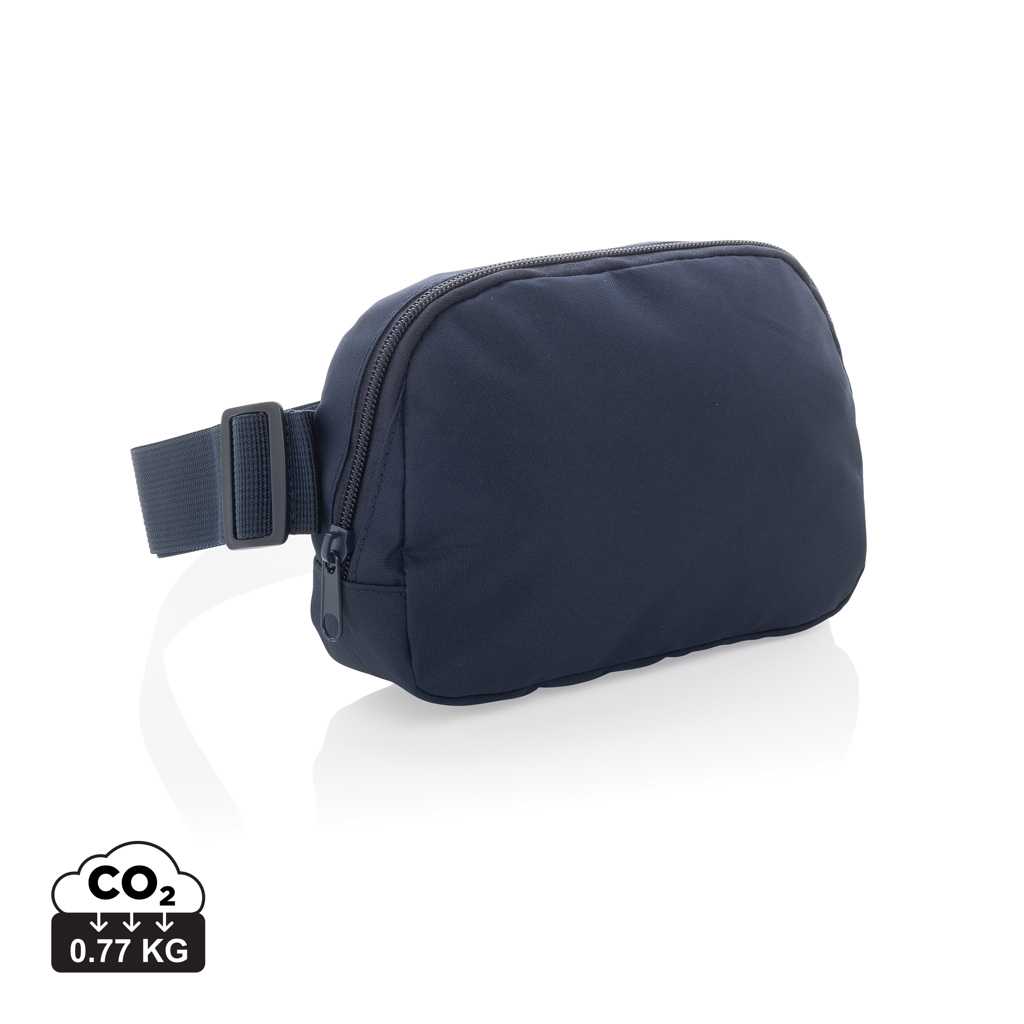 Sac banane publicitaire en rPET AWARE™ Aero Bleu marine